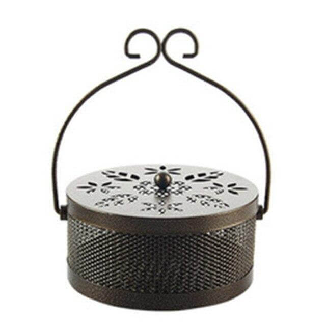 Lisslune | Iron Metal Hollow Decorative Mosquito Incense Box