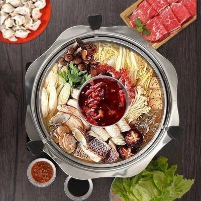 Lisslune | Stainless Steel Rotating Easy Cook Hot Pot Cookware