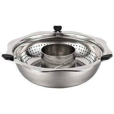 Lisslune | Stainless Steel Rotating Easy Cook Hot Pot Cookware