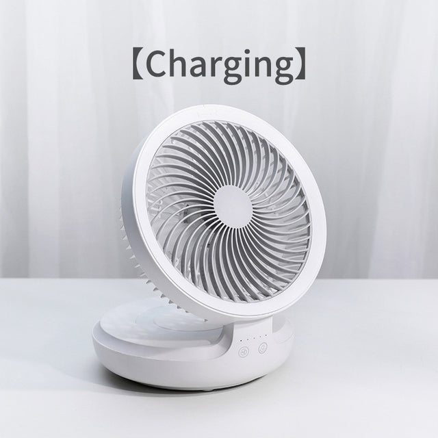 Lisslune | Portable Wireless Foldable Fan Night Lamp