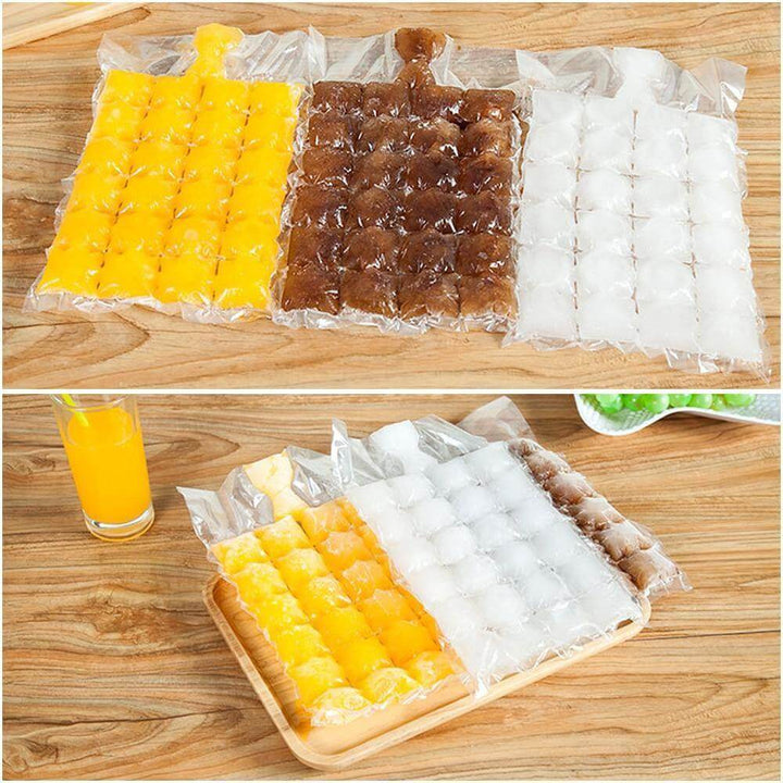 Lisslune | Self-Sealing Disposable Ice Cube Tray Mold