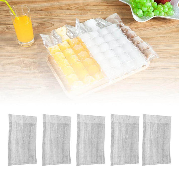 Lisslune | Self-Sealing Disposable Ice Cube Tray Mold