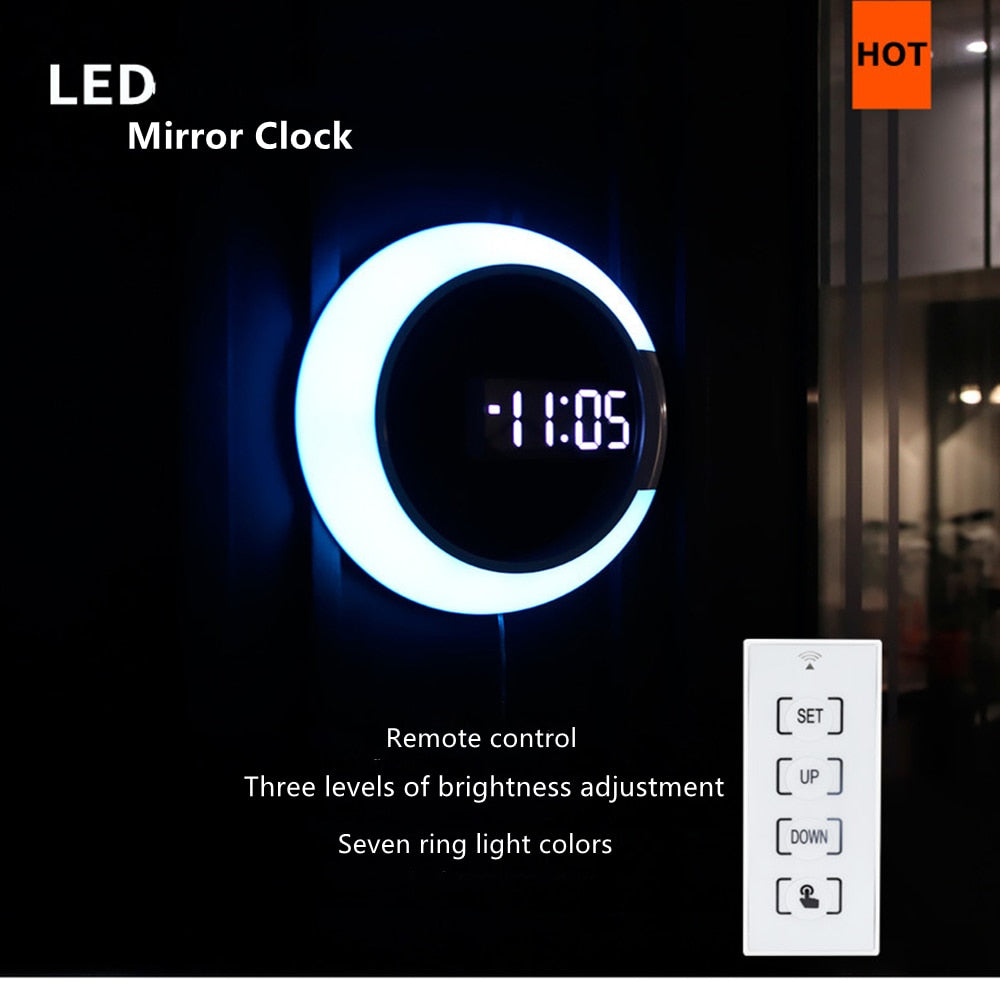 Lisslune | LED Ring Lamp Wall Clock