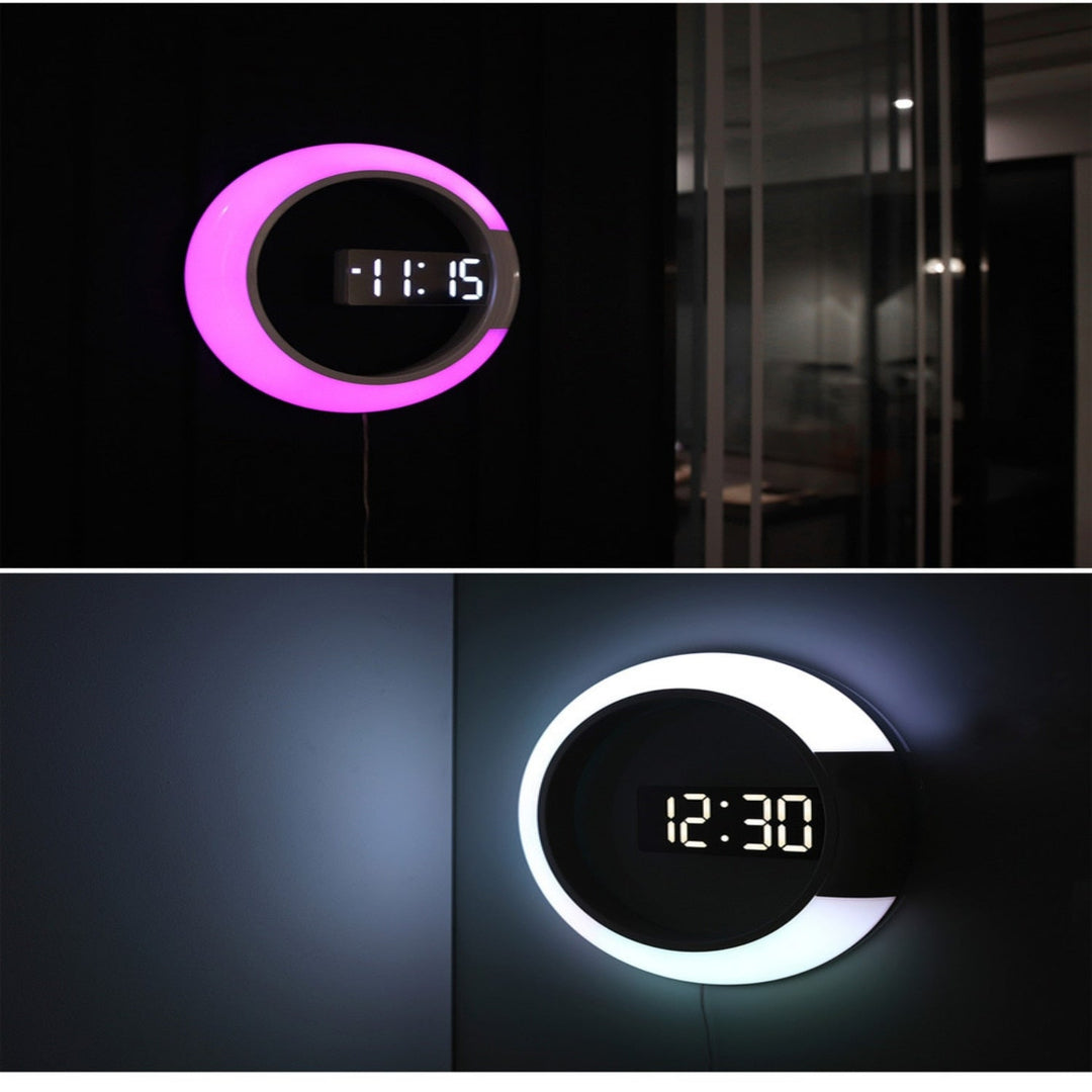 Lisslune | LED Ring Lamp Wall Clock