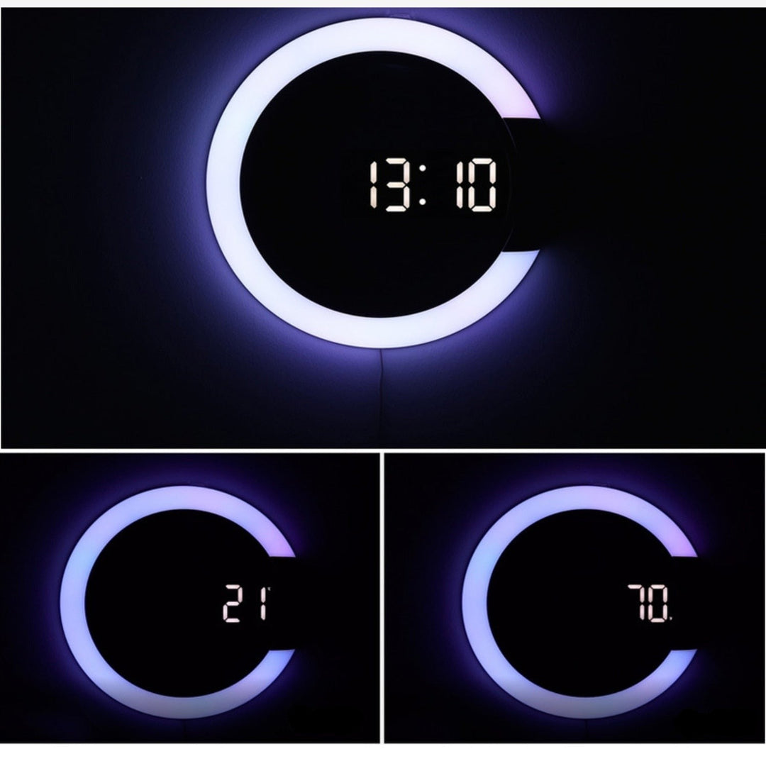 Lisslune | LED Ring Lamp Wall Clock