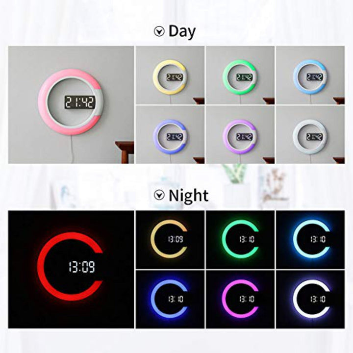 Lisslune | LED Ring Lamp Wall Clock