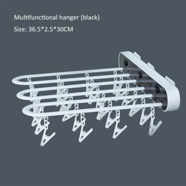 Lisslune | Wall-Mounted Folding Easy Drying Sock Hanger Rack
