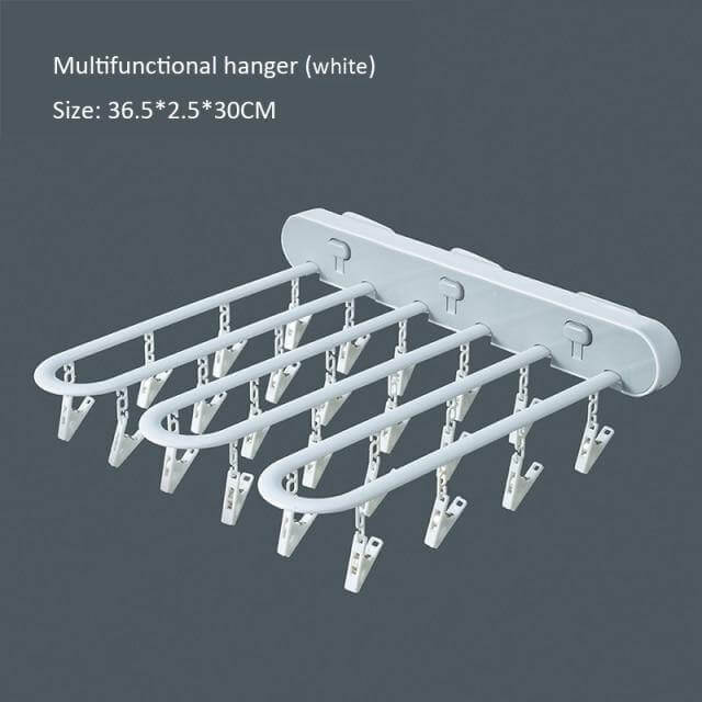 Lisslune | Wall-Mounted Folding Easy Drying Sock Hanger Rack
