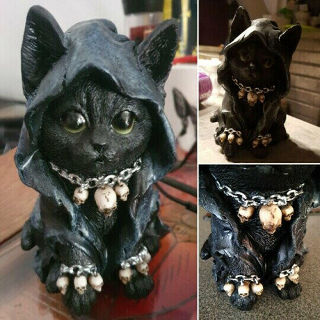 Lisslune | Resin Black Cat Statue Decor