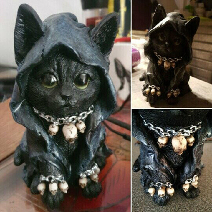 Lisslune | Resin Black Cat Statue Decor