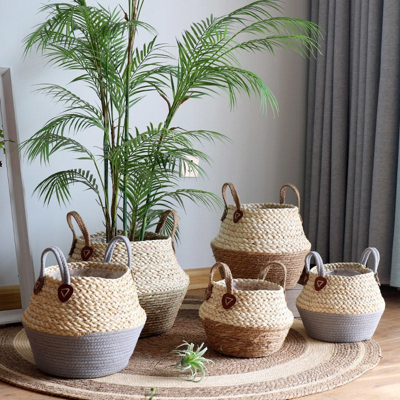 Lisslune | Bamboo Seagrass Storage Basket