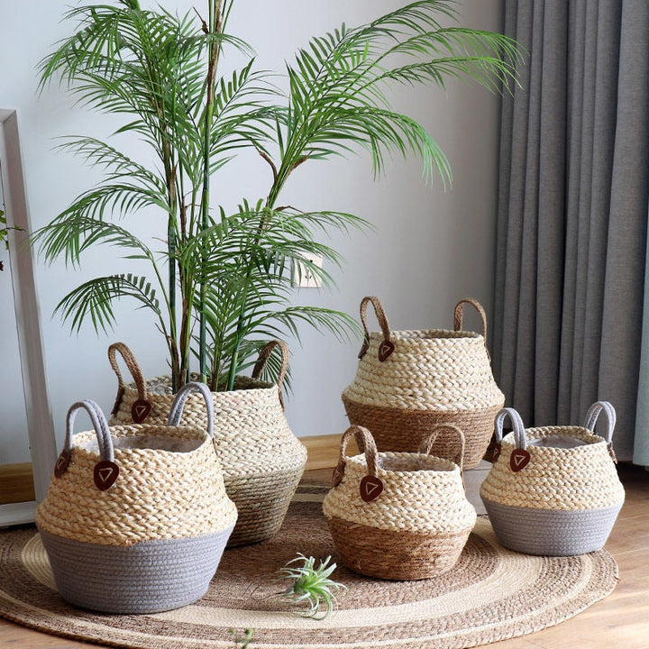 Lisslune | Bamboo Seagrass Storage Basket