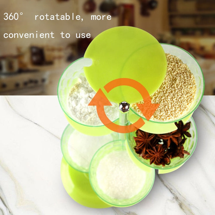 Lisslune | Multi-Layer Creative Rotating Seasoning Storage Box