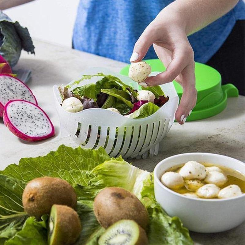 Lisslune | 3in1 Vegetable Draining Cutter Basket