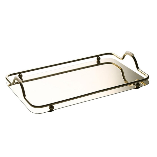 Lisslune | Metallic Mirror Tray