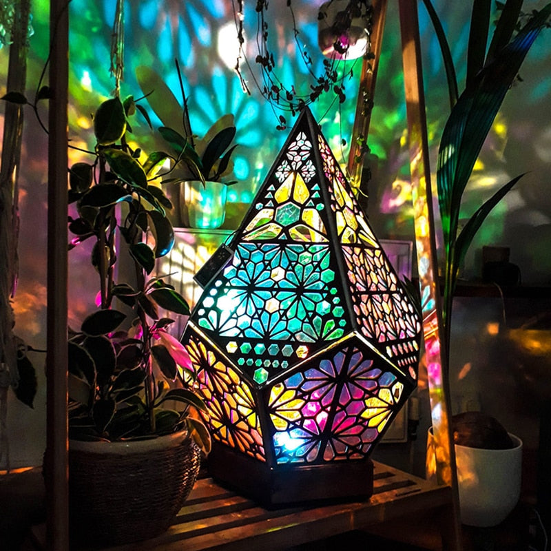 Lisslune | Wooden Hollow LED Atmosphere Night Lamp Projector