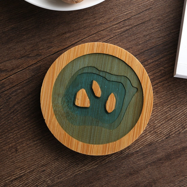Lisslune | Water Art Insulated Bamboo Coasters