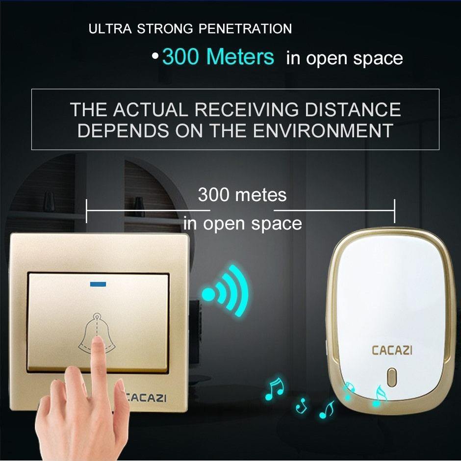 Lisslune | Waterproof Cordless Wireless Doorbell