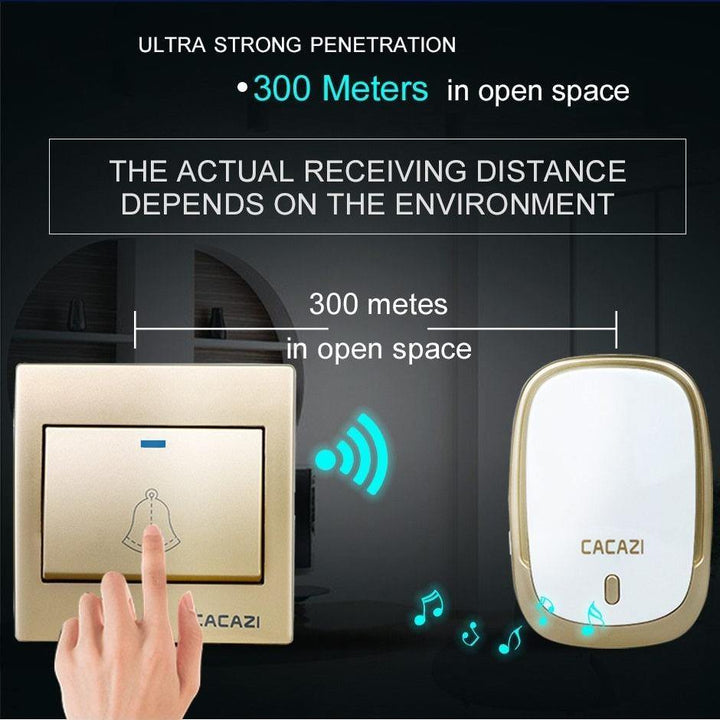 Lisslune | Waterproof Cordless Wireless Doorbell