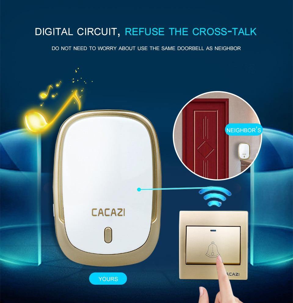 Lisslune | Waterproof Cordless Wireless Doorbell