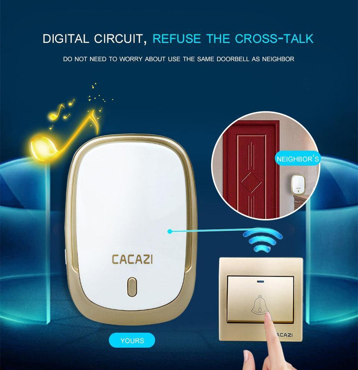 Lisslune | Waterproof Cordless Wireless Doorbell