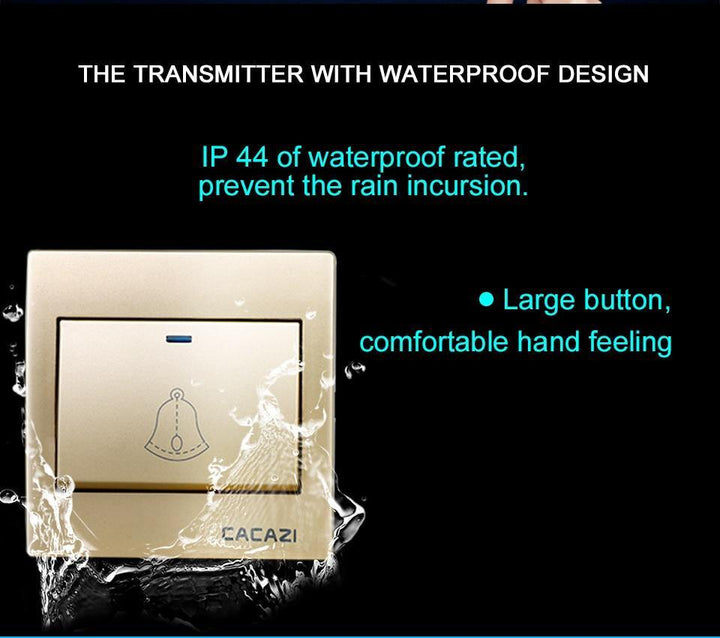 Lisslune | Waterproof Cordless Wireless Doorbell