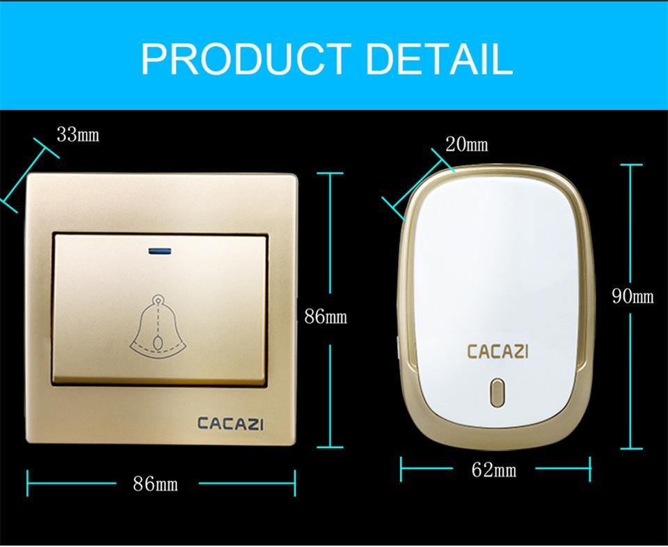 Lisslune | Waterproof Cordless Wireless Doorbell