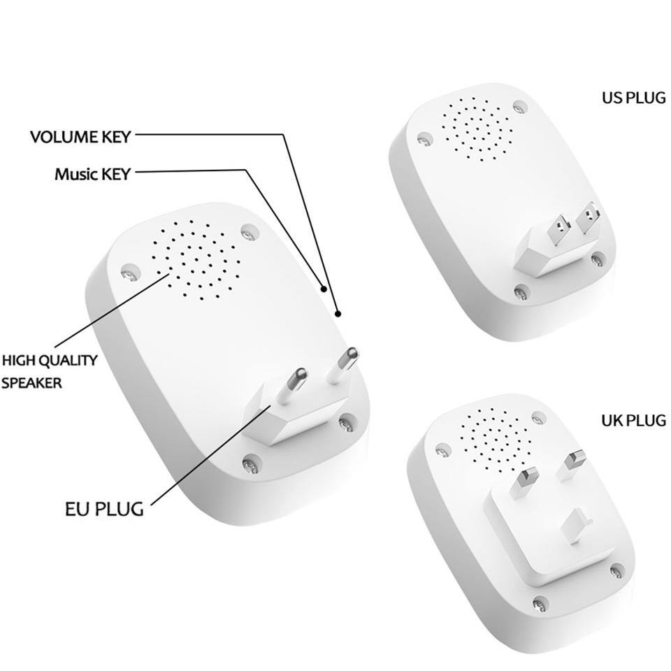 Lisslune | Waterproof Cordless Wireless Doorbell