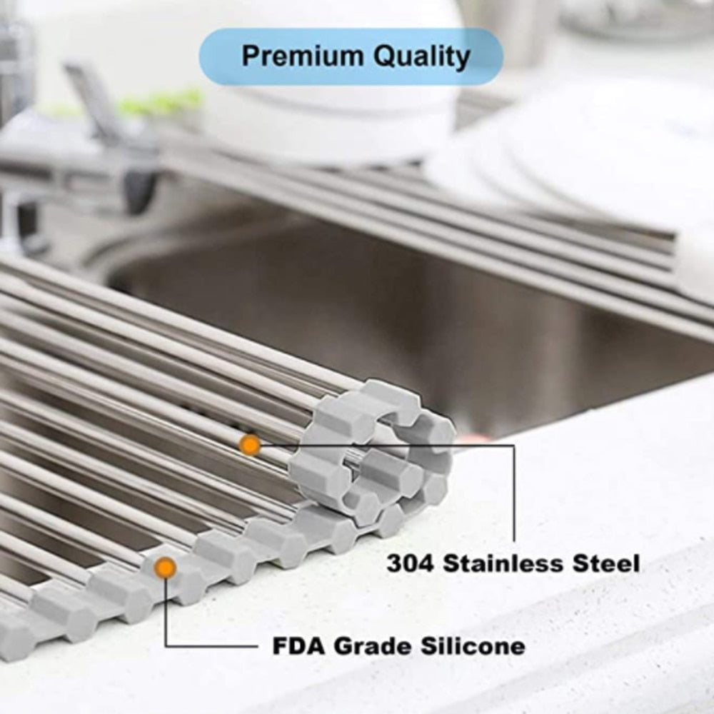 Lisslune | Foldable Over Sink  Dish Drying Rack