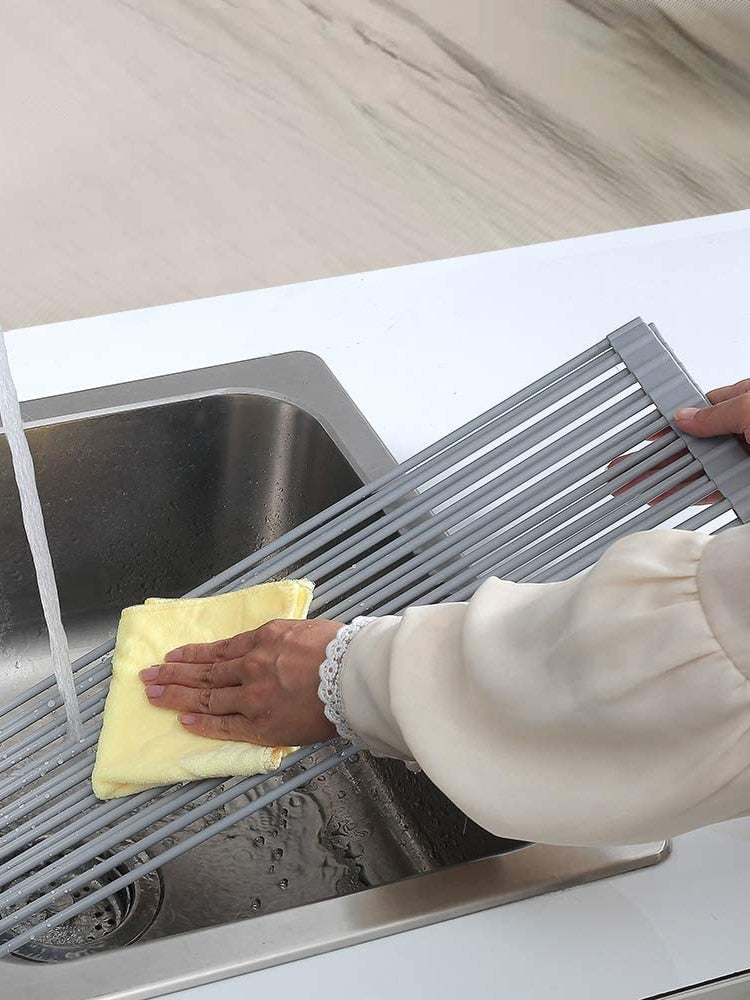 Lisslune | Foldable Over Sink  Dish Drying Rack