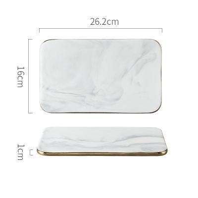 Lisslune | Elegant White Marble Ceramic Cutting Board