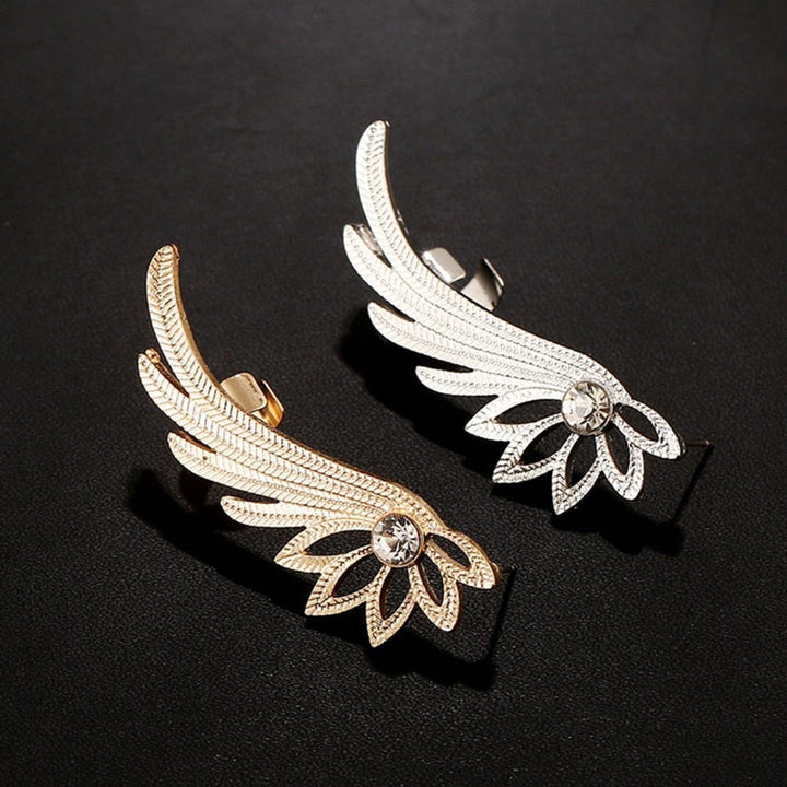 Lisslune | Fashion Alloy Feather Ear cuff Clip on Earrings