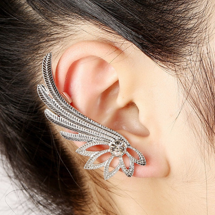 Lisslune | Fashion Alloy Feather Ear cuff Clip on Earrings