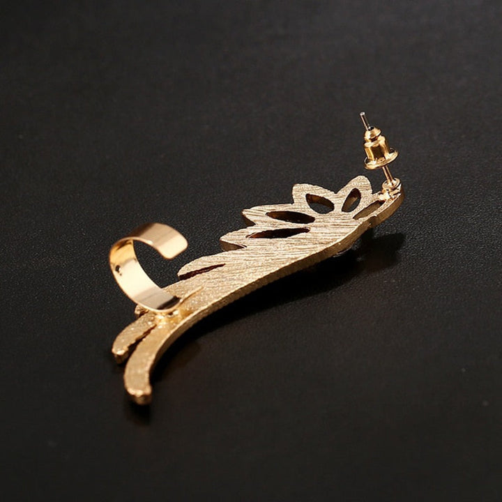 Lisslune | Fashion Alloy Feather Ear cuff Clip on Earrings