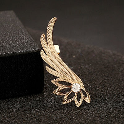 Lisslune | Fashion Alloy Feather Ear cuff Clip on Earrings