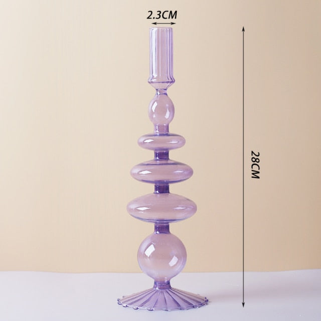 Lisslune | Nordic Stylish Bubble Glass Candle Holder