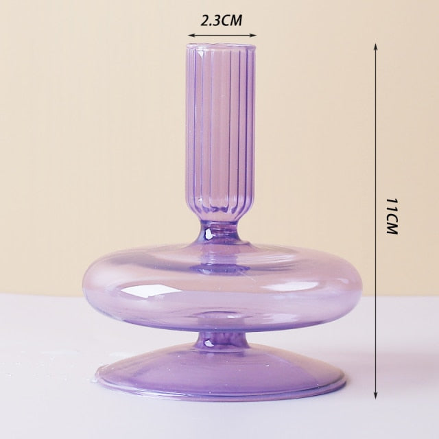 Lisslune | Nordic Stylish Bubble Glass Candle Holder
