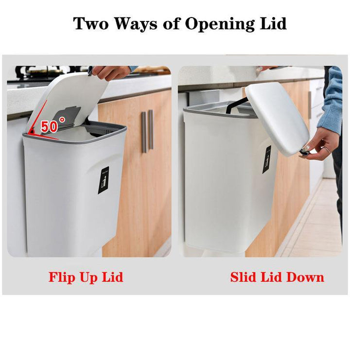 Lisslune | Wall-Mounted Smart Lid Trash Can