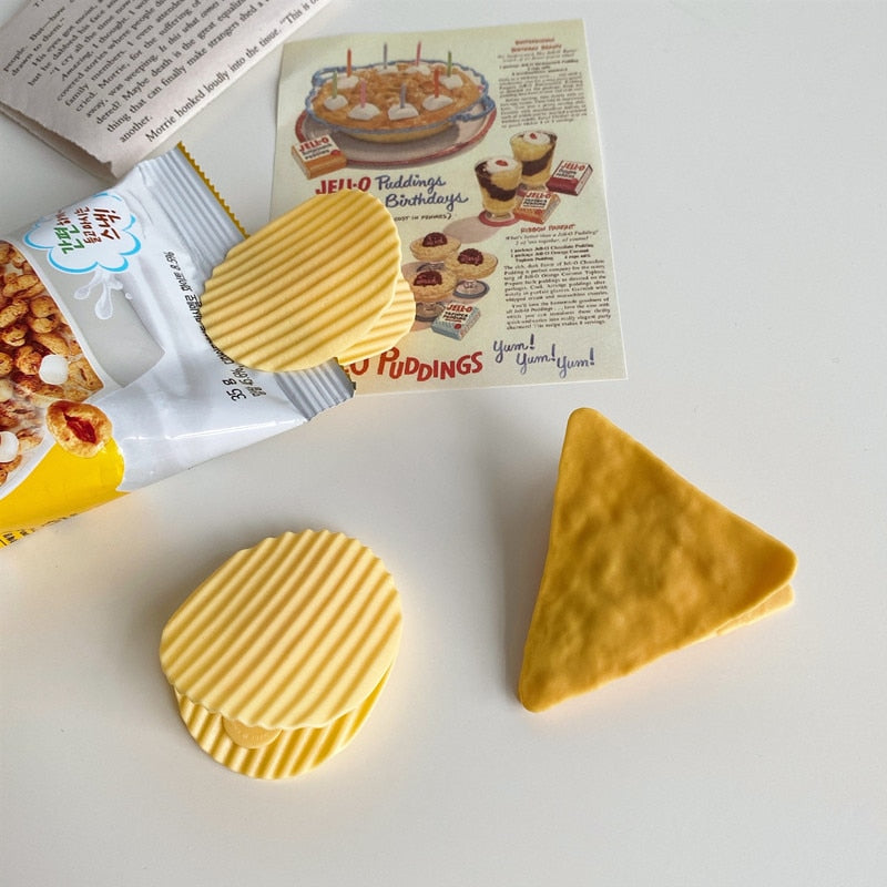 Lisslune | 4pcs Chips Shape Bag Sealer Clips