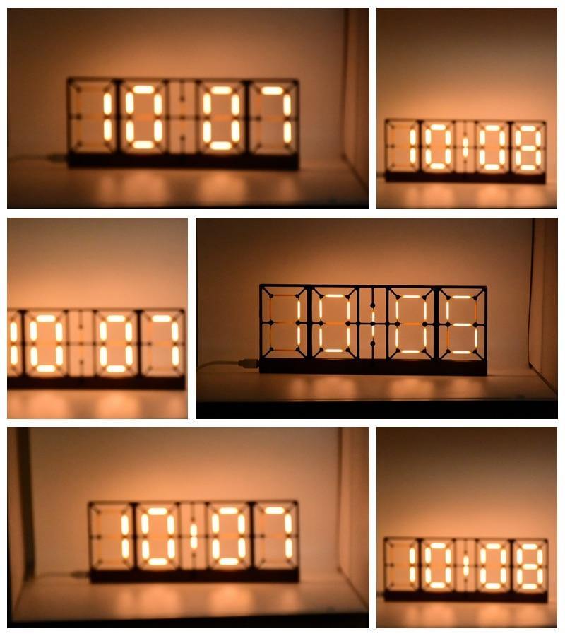 Lisslune | Nordic Double-Sided LED Clock
