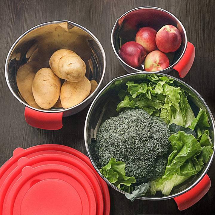 Lisslune | Non-Slip Multifunctional Grater Mixing Bowls