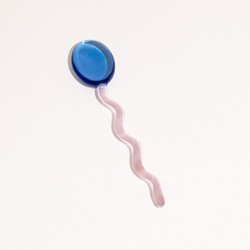 Lisslune | Fun Wavy Glass Dessert Spoons