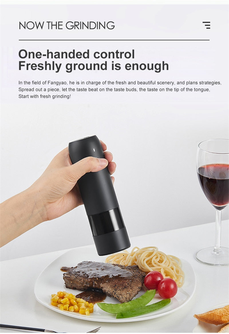 Lisslune | Rechargeable Automatic Salt Pepper Grinder