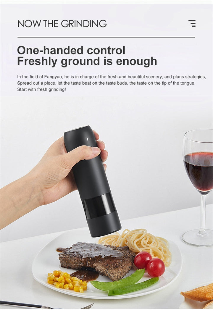 Lisslune | Rechargeable Automatic Salt Pepper Grinder