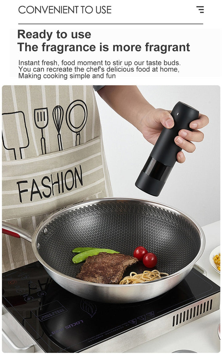 Lisslune | Rechargeable Automatic Salt Pepper Grinder