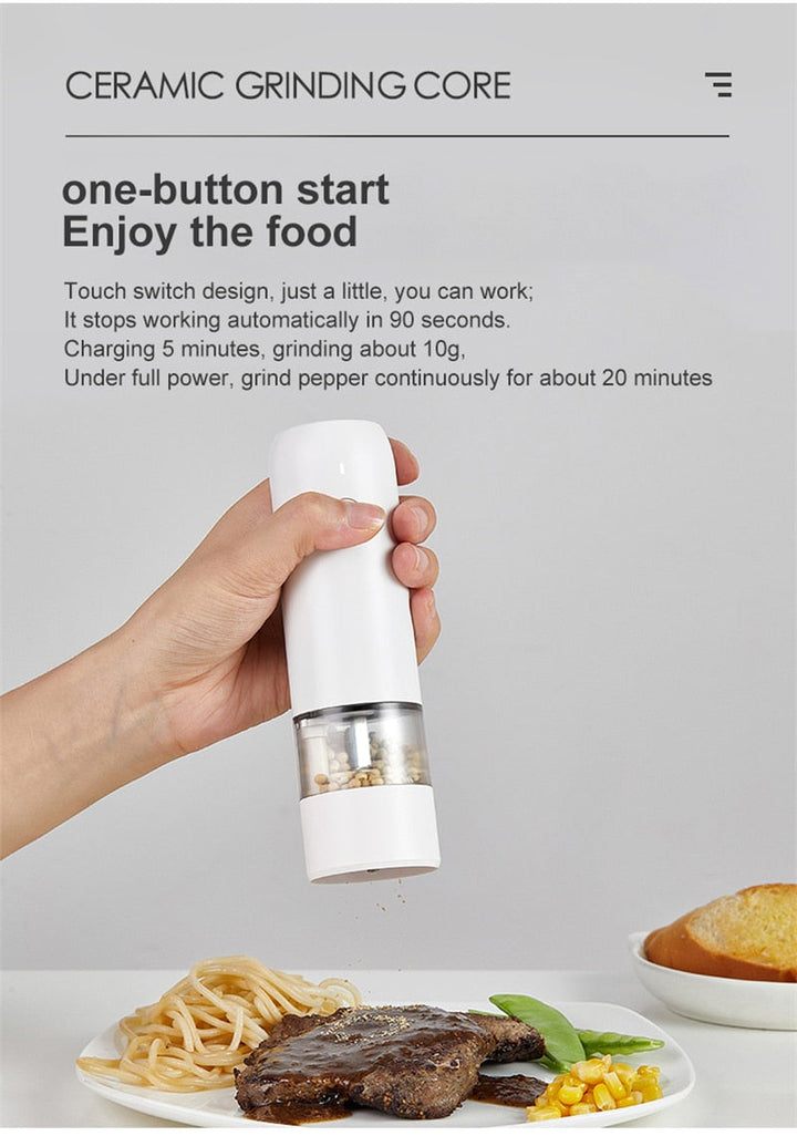 Lisslune | Rechargeable Automatic Salt Pepper Grinder