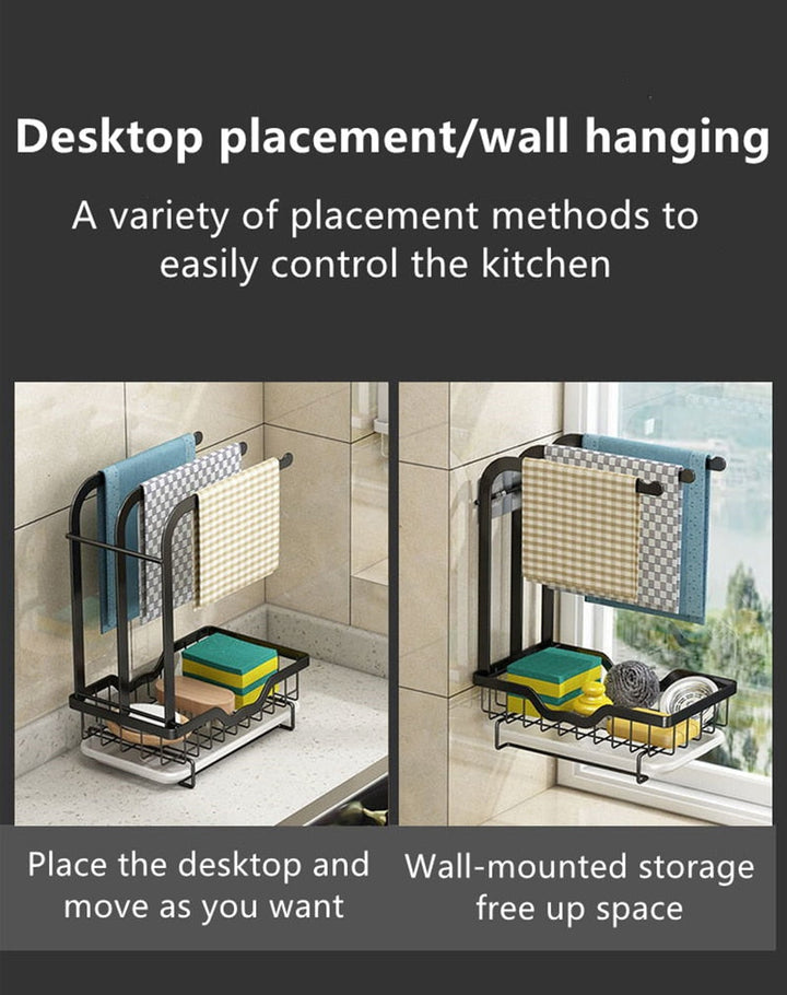 Lisslune | Countertop Dish Drying Rack with Drainer