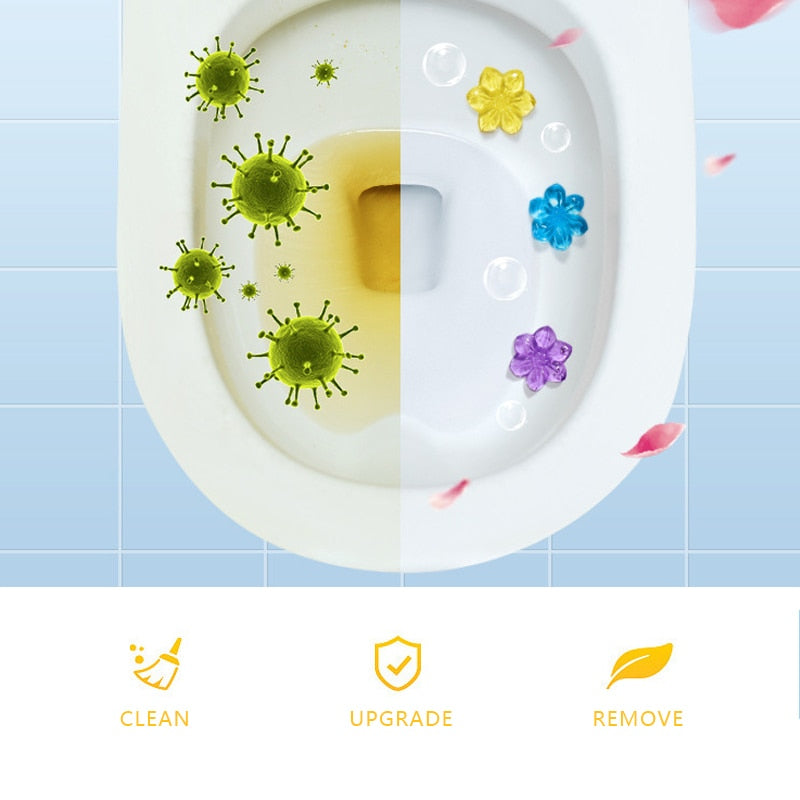 Lisslune | Aromatic Air Freshener Flower Gel Toilet Cleaner