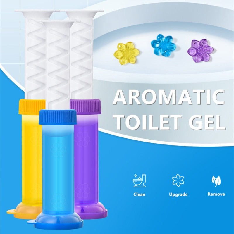 Lisslune | Aromatic Air Freshener Flower Gel Toilet Cleaner