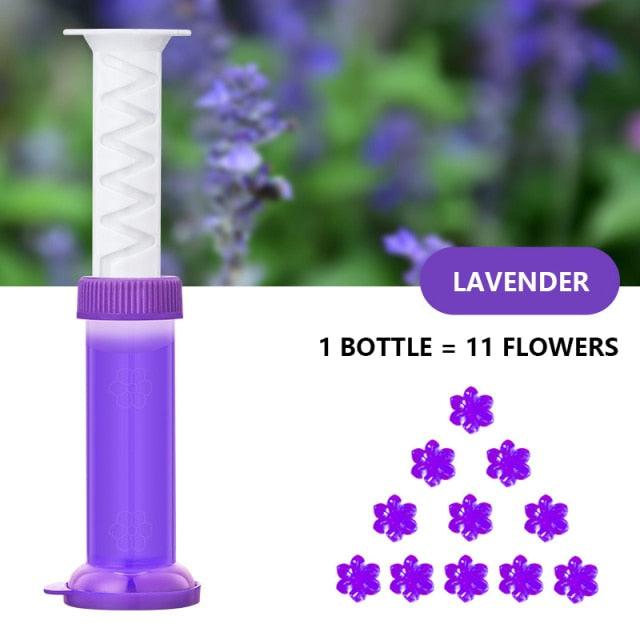 Lisslune | Aromatic Air Freshener Flower Gel Toilet Cleaner
